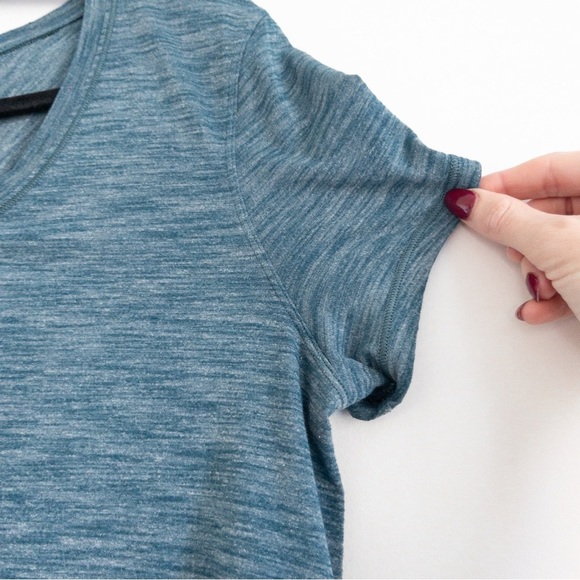 Lululemon Blue Meant To Move Short Sleeve Top - Picture 9 of 13